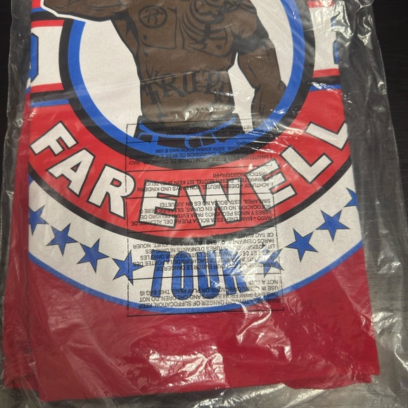 WWE Official 2025 Men’s R-Truth Ron Cena T Shirt Red NEW - Picture 5 of 7